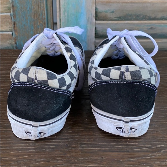 Vans primary check old skool sneakers black white - Picture 7 of 9